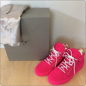 New Giuseppe Zanotti Fuschia Men’s Sneakers